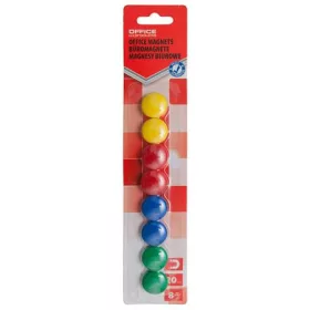   Mágneskorong, 20 mm, 8 db, OFFICE PRODUCTS, vegyes színek (D3221999)