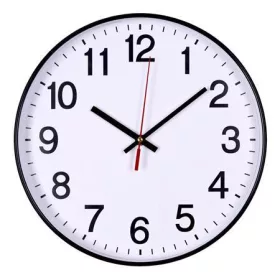 Falióra, 34 cm, OFFICE PRODUCTS, fekete keret (D341105)