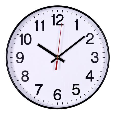 Falióra, 34 cm, OFFICE PRODUCTS, fekete keret (D341105)