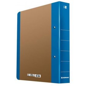   Gyűrűs könyv, 2 gyűrű, D alakú, 50 mm, A4, karton, DONAU Life, neon kék (D3835K)