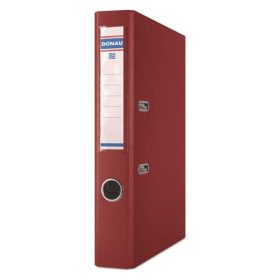   Iratrendező, 50 mm, A4, PP/karton, DONAU Szivárvány, bordó (D3950BO)