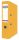 Iratrendező, 75 mm, A4, PP/karton, élvédő sínnel,  DONAU Life, neon sárga (D3969NS)