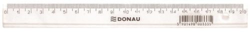 Vonalzó, műanyag, 20 cm, DONAU (D7002)