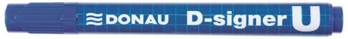Alkoholos marker, 2-4 mm, kúpos, DONAU D-signer U, kék (D7371K)