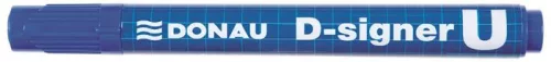 Alkoholos marker, 2-4 mm, kúpos, DONAU D-signer U, kék (D7371K)