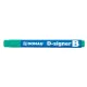 Táblamarker, 2-4 mm, kúpos, DONAU D-signer B, zöld (D7372Z)