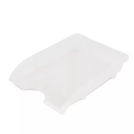Irattálca, műanyag, törhetetlen, DONAU Solid, fehér (D745FE)