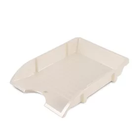  Irattálca, műanyag, törhetetlen, DONAU Solid, gyöngyház (D745GY)