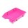 Irattálca, műanyag, törhetetlen, DONAU Solid, rózsaszín (D745R)