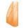 Iratpapucs, műanyag, 70 mm, DONAU, áttetsző narancs (D74621N)