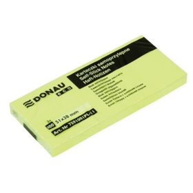   Öntapadó jegyzettömb, 51x38mm, 3x100 lap, DONAU ECO, sárga (D7591)