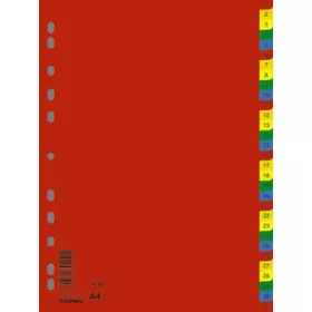 Regiszter, műanyag, A4, 1-31, DONAU, színes (D77360)