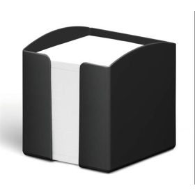   Jegyzettömbtartó, műanyag, 100x100 mm, feltöltve, DURABLE ECO, fekete (D775801)