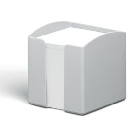   Jegyzettömbtartó, műanyag, 100x100 mm, feltöltve, DURABLE ECO, szürke (D775810)