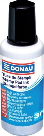 Bélyegzőfesték, 30 ml, DONAU, fekete (D7808FK)