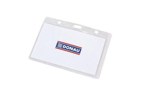 Azonosítókártya tartó, 105x65 mm, hajlékony, fekvő, DONAU (D8343001)