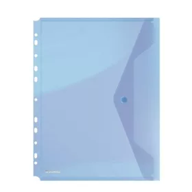   Irattartó tasak, A4, PP, patentos, lefűzhető, DONAU, kék (D8540K)