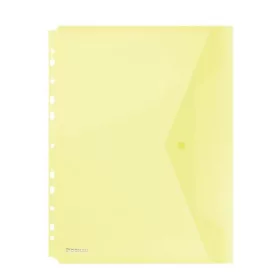   Irattartó tasak, A4, PP, patentos, lefűzhető, DONAU, sárga (D8540S)