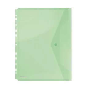   Irattartó tasak, A4, PP, patentos, lefűzhető, DONAU, zöld (D8540Z)