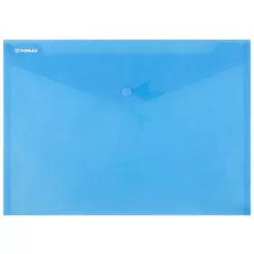 Irattartó tasak, A4, PP, patentos, DONAU, kék (D8544K)