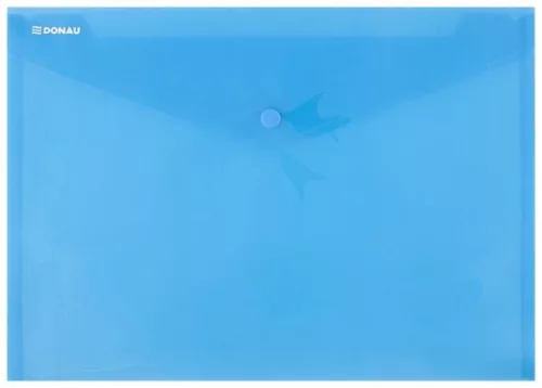 Irattartó tasak, A4, PP, patentos, DONAU, kék (D8544K)