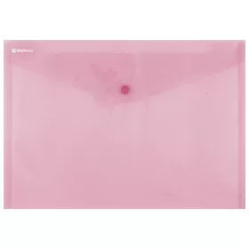 Irattartó tasak, A4, PP, patentos, DONAU, piros (D8544P)