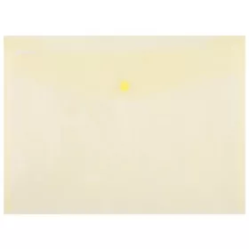 Irattartó tasak, A4, PP, patentos, DONAU, sárga (D8544S)