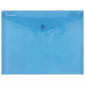 Irattartó tasak, A5, PP, patentos, DONAU, kék (D8547K)