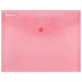 Irattartó tasak, A5, PP, patentos, DONAU, piros (D8547P)