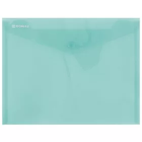 Irattartó tasak, A5, PP, patentos, DONAU, zöld (D8547Z)