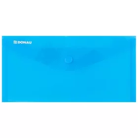 Irattartó tasak, DL, PP, patentos, DONAU, kék (D8548K)