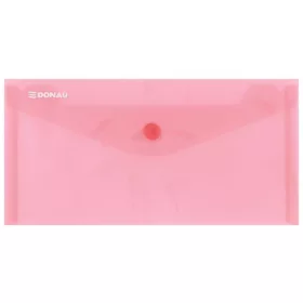 Irattartó tasak, DL, PP, patentos, DONAU, piros (D8548P)