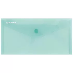 Irattartó tasak, DL, PP, patentos, DONAU, zöld (D8548Z)