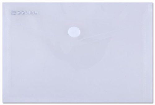 Irattartó tasak, A6, PP, patentos, DONAU, áttetsző (D8549A)