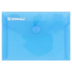 Irattartó tasak, A7, PP, patentos, DONAU, kék (D8550K)