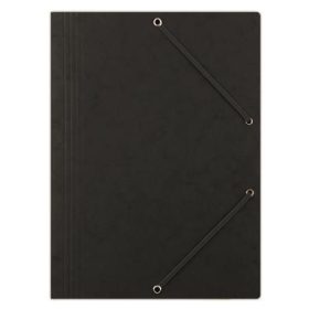 Gumis mappa, prespán, A4, DONAU Premium, fekete (D86431FK)