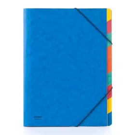 Előrendező, A4, 9 részes, karton, DONAU, kék (D8649)