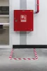 Jelölőszalag, 50 mm x 30 m, 0,5 mm, DURABLE, DURALINE® , piros-fehér (DB1021132)