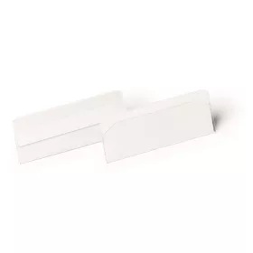   Logisztikai zseb, 100x38 mm, fekvő, DURABLE HARD COVER, öntapadó csíkkal, átlátszó (DB118019)