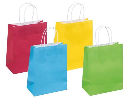 Ajándéktáska, sodrottfüles, 18x23x10 cm, DONAU Home, vegyes színek (DB15083171)