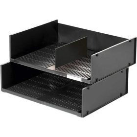   Irattálca, műanyag, fekvő, A3, DURABLE Optimo, fekete (DB1700786)