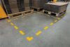 Padlójelölő matrica, 50x150 mm, DURABLE Csík, sárga (DB170304)
