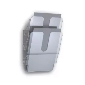   Prospektustartó, fali, álló, A4, DURABLE FLEXIPLUS 2, áttetsző (DB1709008400)