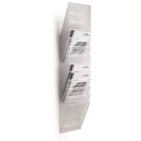   Prospektustartó, fali, álló, A4, DURABLE FLEXIBOXX 12, áttetsző (DB1709763400)