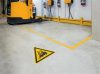 Padlójelölő matrica, DURABLE Vigyázat! Targonca, sárga-fekete (DB173404)