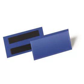   Logisztikai zseb, 100x38 mm, fekvő, DURABLE, mágnessel, sötétkék (DB174107)