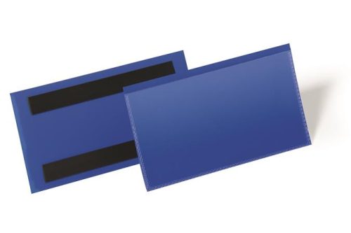 Logisztikai zseb, 150 x 67 mm, fekvő, DURABLE, mágnessel, sötétkék (DB174207)