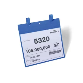   Logisztikai zseb, A4, fekvő, DURABLE, szalaggal, sötétkék (DB175107)