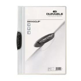   Gyorsfűző, klipes, A4, DURABLE Swingclip&reg; 30, fekete (DB226001)