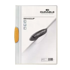   Gyorsfűző, klipes, A4, DURABLE Swingclip&reg; 30, sárga (DB226004)